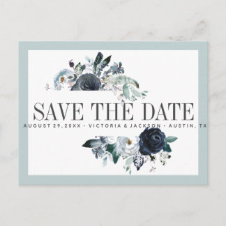 Carte Postale Faire-part Quelque chose de bleu | MARIAGE DE BOho ENREGISTRE