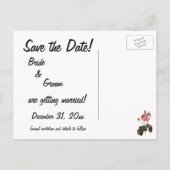 Carte Postale Faire-part Question Ringarde Popcorn, Jolie Rétro Enregistrer (Dos)