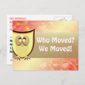 Carte Postale Faire-part Qui a déménagé? (Devant / Derrière)