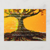 Carte Postale Faire-part Racines de l'amour (Dos)