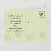 Carte Postale Faire-part Rappel Annonce Chien Mignon Beagle Canapé Heureux (Dos)