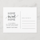 Carte Postale Faire-part Rayure Charme | Annonce de déménagement (Dos)