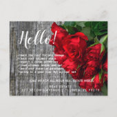 Carte Postale Faire-part Real Estate Agent HELLO Roses Spring Checklist  An (Devant)
