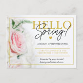 Carte Postale Faire-part Real Estate Agent HELLO Spring checklist (Devant)