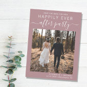 Carte Postale Faire-part Réception de mariage Dusty Rose Enregistrer la dat