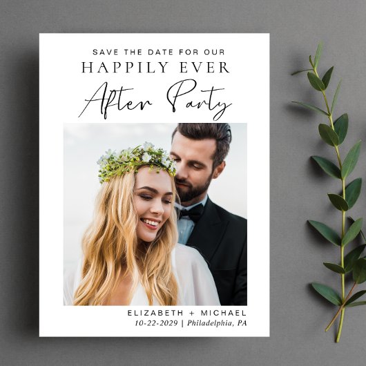 Carte Postale Faire-part Réception De Mariage Enregistrer La Date