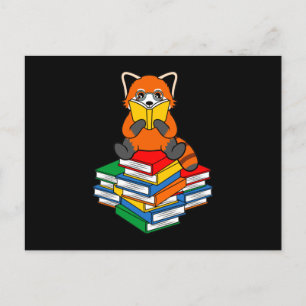 Carte Postale Faire-part Red Panda Lecture Books Animaux Animaux Pandas Lov
