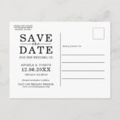 Carte Postale Faire-part Red Rose Petals Mariage Enregistrer la date (Dos)