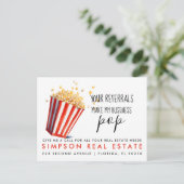Carte Postale Faire-part Références client immobilier Popcorn (Debout devant)