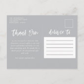 Carte Postale Faire-part Remerciement pour photo d'annonce de naissance élé (Dos)