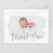 Carte Postale Faire-part Remerciement pour photo d'annonce de naissance élé (Devant)