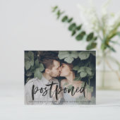 Carte Postale Faire-part Remise du Mariage de script brossé moderne (Debout devant)