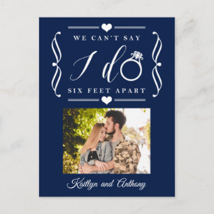 Carte Postale Faire-part Remise du Mariage de Six Pieds Horaire Changement