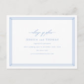 Carte Postale Faire-part Remplacement du Mariage de fenêtre Chic Modifier l (Devant)