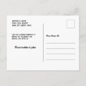 Carte Postale Faire-part Rendez-vous Western Rustique Campagne Rodeo Enregi (Dos)