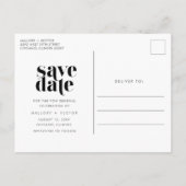 Carte Postale Faire-part Renouvellement de Voeux de Mariage Simple Moderne (Dos)