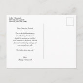 Carte Postale Faire-part Report de mariage simple  (Dos)