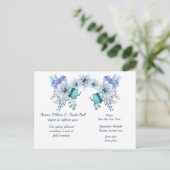 Carte Postale Faire-part Report du printemps au Mariage de automne (Debout devant)