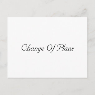 Carte Postale Faire-part Report simple de mariage