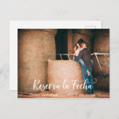 Carte Postale Faire-part Reserva La Fecha Photo Enregistrer la date Espagno (Devant / Derrière)