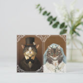 Carte Postale Faire-part réservez la date (Debout devant)