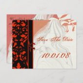 Carte Postale Faire-part Réservez la date- (Devant / Derrière)