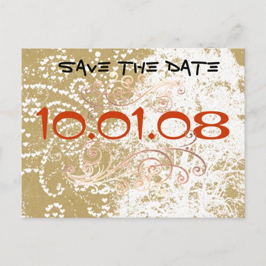 Carte Postale Faire-part Réservez la date (Devant)