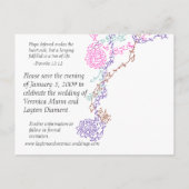 Carte Postale Faire-part Réservez la date (Dos)