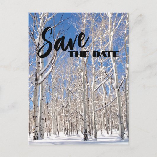 Carte Postale Faire-part Réservez la date de la réunion de famille sous les (Devant)