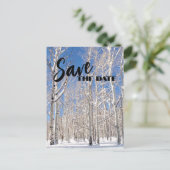 Carte Postale Faire-part Réservez la date de la réunion de famille sous les (Debout devant)