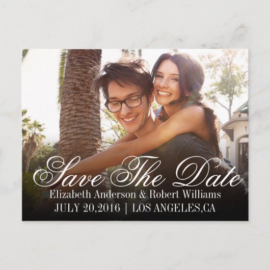 Carte Postale Faire-part Réservez la date | Enregistrer notre date Mariage (Devant)