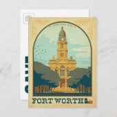 Carte Postale Faire-part Réservez la date - Fort Worth, TX (Devant / Derrière)