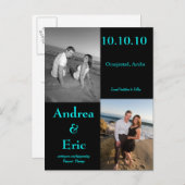 Carte Postale Faire-part Réservez les Dates (Devant / Derrière)