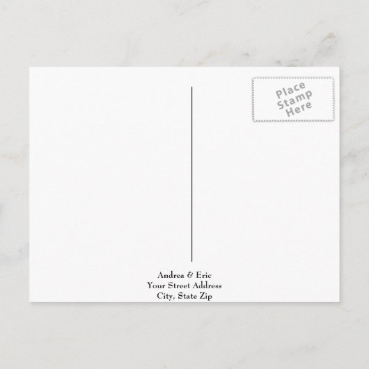 Carte Postale Faire-part Réservez les Dates (Dos)