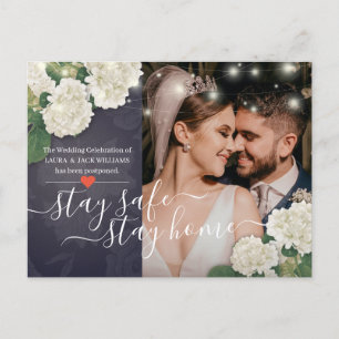 Carte Postale Faire-part Restez à la maison et restez en sécurité Mariage P