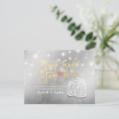 Carte Postale Faire-part Restez chez vous Restez en sécurité Mariage Report (Debout devant)