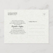 CARTE POSTALE FAIRE-PART RESTEZ CHEZ VOUS RESTEZ EN SÉCURITÉ REPORT DE MARI (Dos)