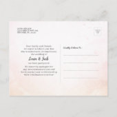 Carte Postale Faire-part Retarder notre date Elegant Mariage Postponement p (Dos)