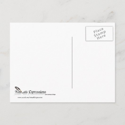 Carte Postale Faire-part Rétro avec une touche moderne Starburst (Dos)