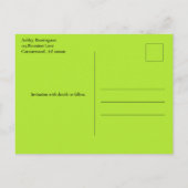 Carte Postale Faire-part Réunion de famille Enregistrez la date Arbre vert  (Dos)