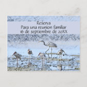 Carte Postale Faire-part Réunion en famille en espagnol (Devant)