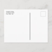 Carte Postale Faire-part Réunion familiale branchée | Enregistrer La Typogr (Dos)