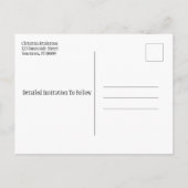 Carte Postale Faire-part Réunion Familiale Enregistrer La Date Automne Coul (Dos)