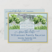 Carte Postale Faire-part Réunion familiale Enregistrer la date Campagne Cod (Devant / Derrière)