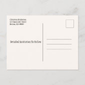 Carte Postale Faire-part Réunion Familiale Enregistrer La Date Chaîne Lumiè (Dos)