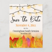 Carte Postale Faire-part Réunion Familiale Enregistrer La Date Chaîne Lumiè (Devant)