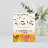 Carte Postale Faire-part Réunion Familiale Enregistrer La Date Chaîne Lumiè (Debout devant)