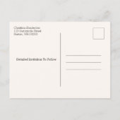 Carte Postale Faire-part Réunion Familiale Enregistrer La Date Chaîne Lumiè (Dos)