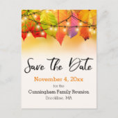 Carte Postale Faire-part Réunion Familiale Enregistrer La Date Chaîne Lumiè (Devant)