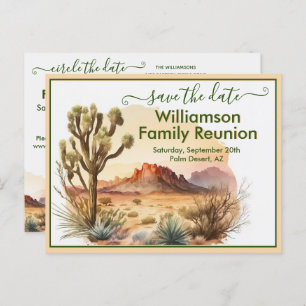 Carte Postale Faire-part Réunion familiale Enregistrer la date Code QR sud-
